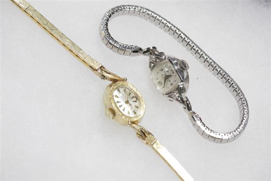 Appraisal: TWO LADIES WATCHES One Elgin One Omega Both marked ''