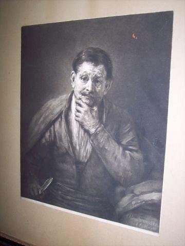 Appraisal: Richard Houston after RembrandtSelf Portraitmezzotint cm x cm x