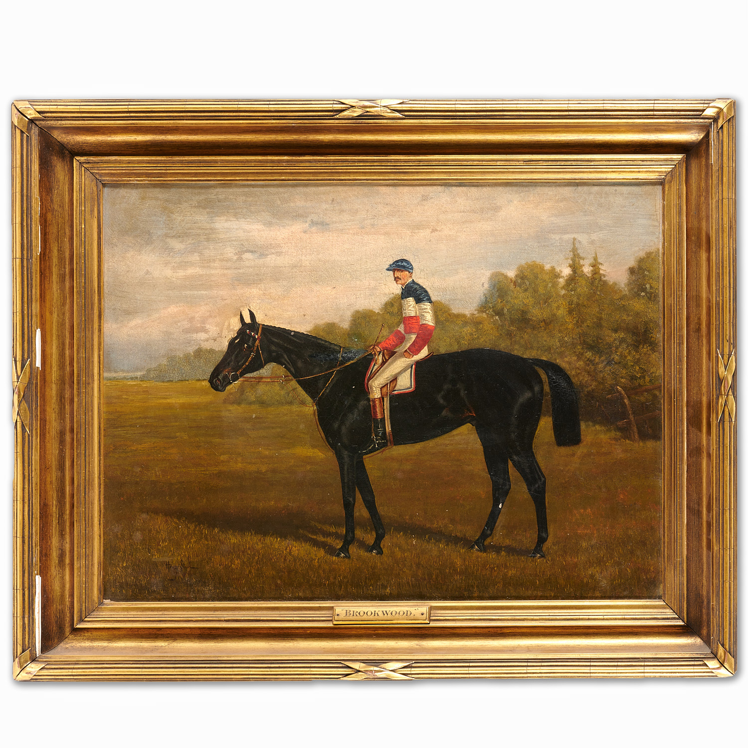 Appraisal: HENRY STULL ATTRIB BROOKWOOD WITH JOCKEY UP Attributed to Henry