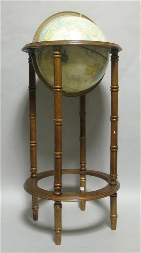 Appraisal: MODERN GLOBE ON STAND h in