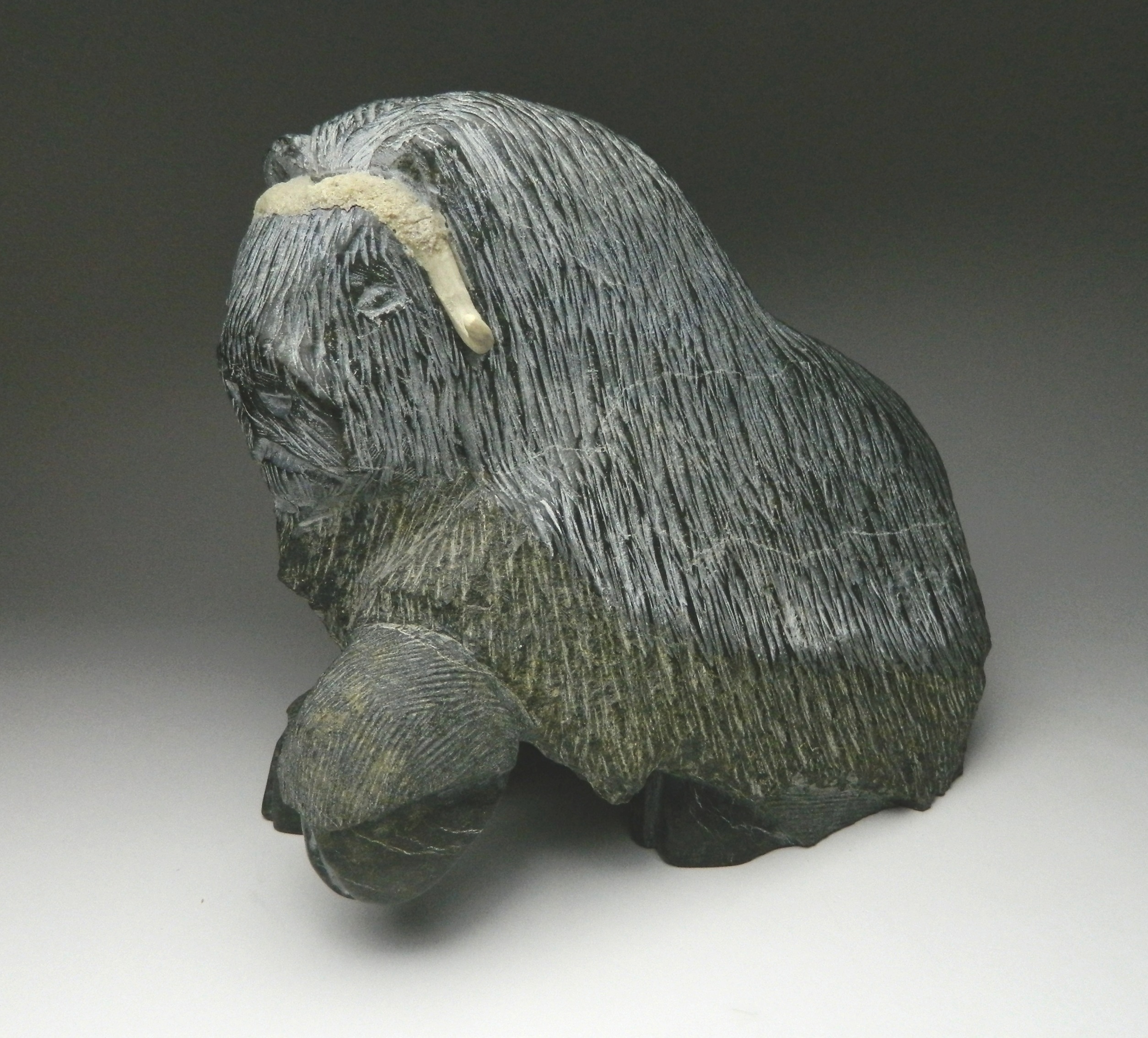 Appraisal: Johnnylee Temela ''Musk Ox''- stone carving x x ''