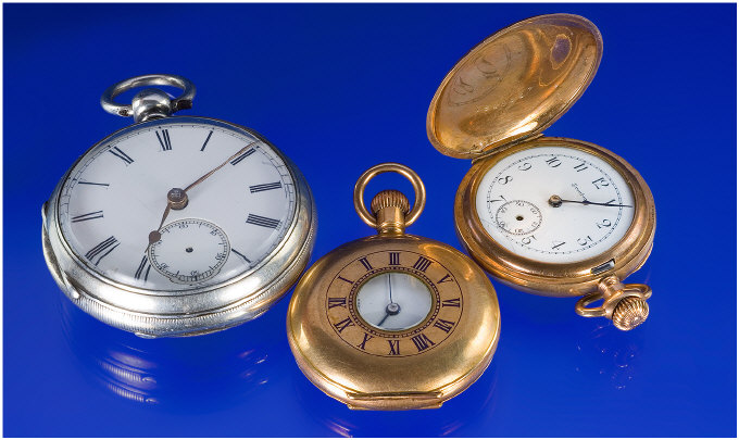 Appraisal: Silver Open Faced Pocket Watch White Porcelain Dial With Subsidiary