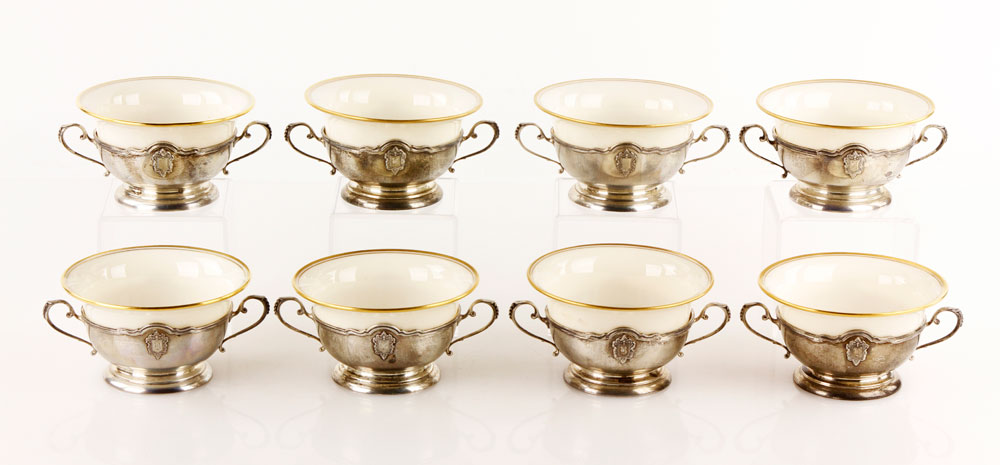 Appraisal: - Lenox China Bouillon Cups Lot of eight Lenox china