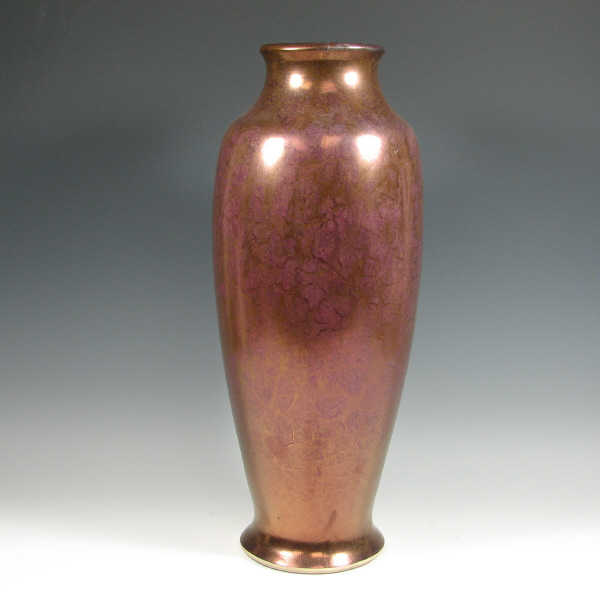 Appraisal: Tall Roseville Pauleo vase with metallic luster glaze with tones