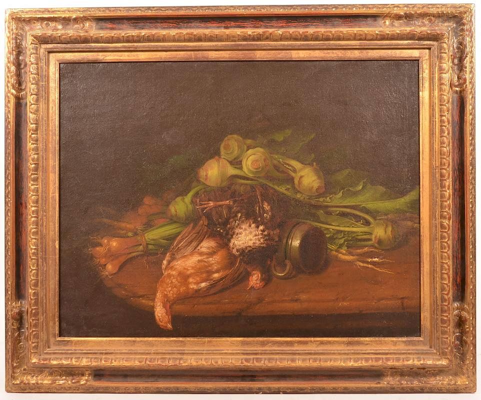 Appraisal: Pair th Cent Dutch School Still Life Paintings Pair of