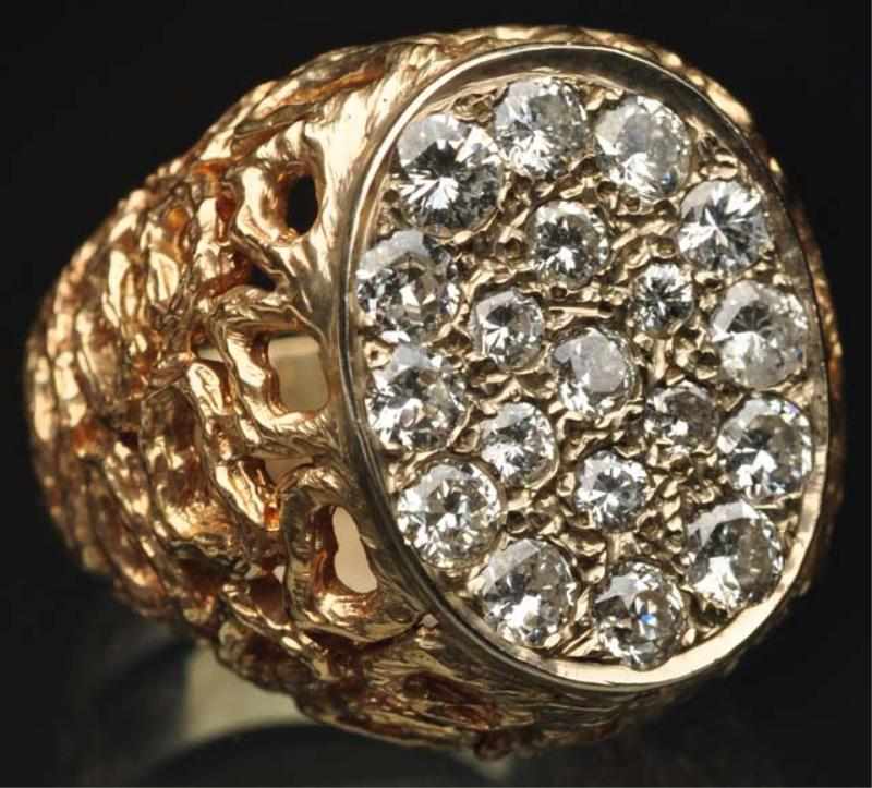 Appraisal: K Y Gold Diamond Ring carats Weight grams dwt Condition