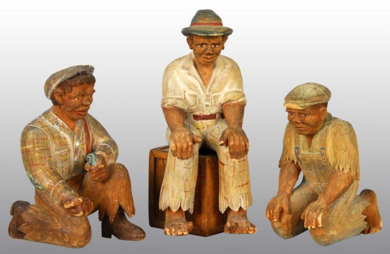 Appraisal: Lot of Carved Wooden Figures Description Some chips Condition Very