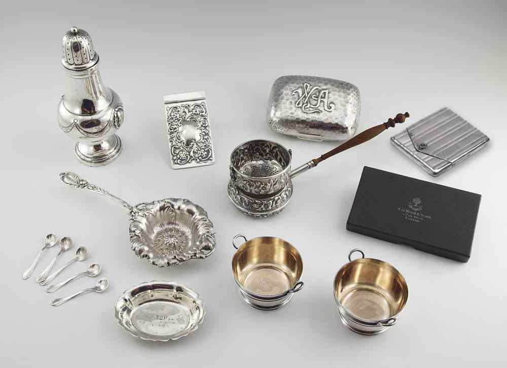 Appraisal: ESTATE COLLECTION OF STERLING SILVER Approx pieces to include loth