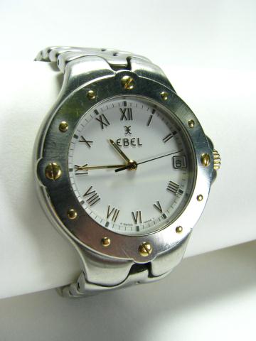 Appraisal: Gentleman's Ebel Sportwave Stainless Steel Watch Roman Numerals on white