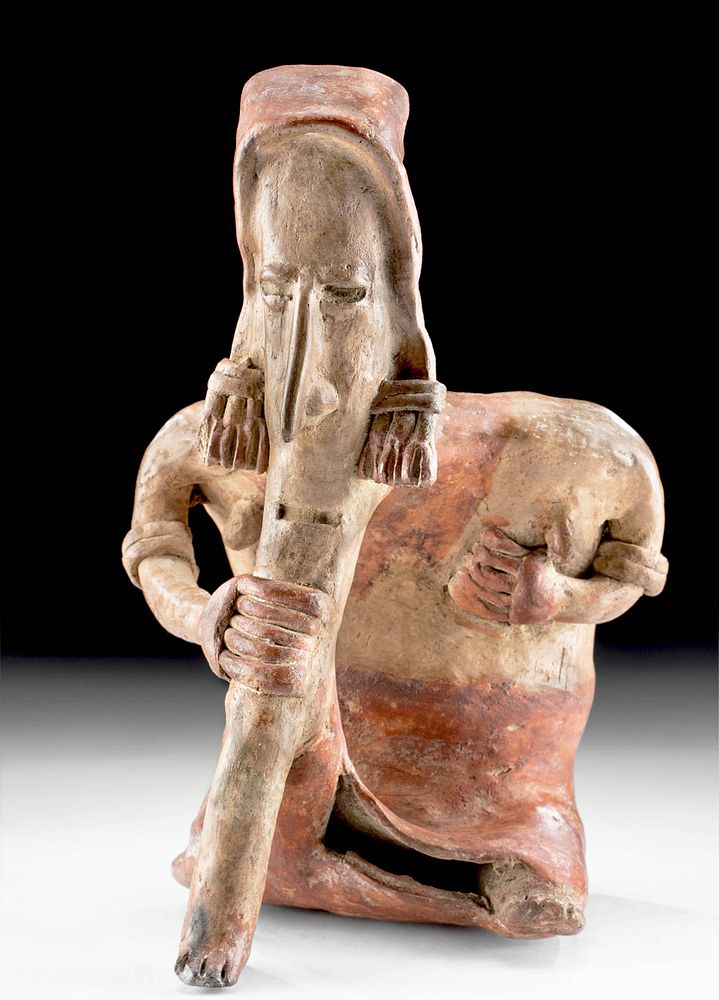 Appraisal: Jalisco Pottery Seated Female Figure Originally Listed At Pre-Columbian West