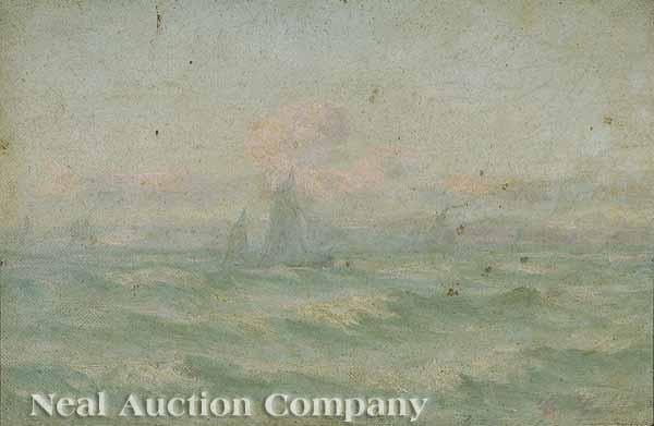 Appraisal: English School late th early th c Sailboat oil on