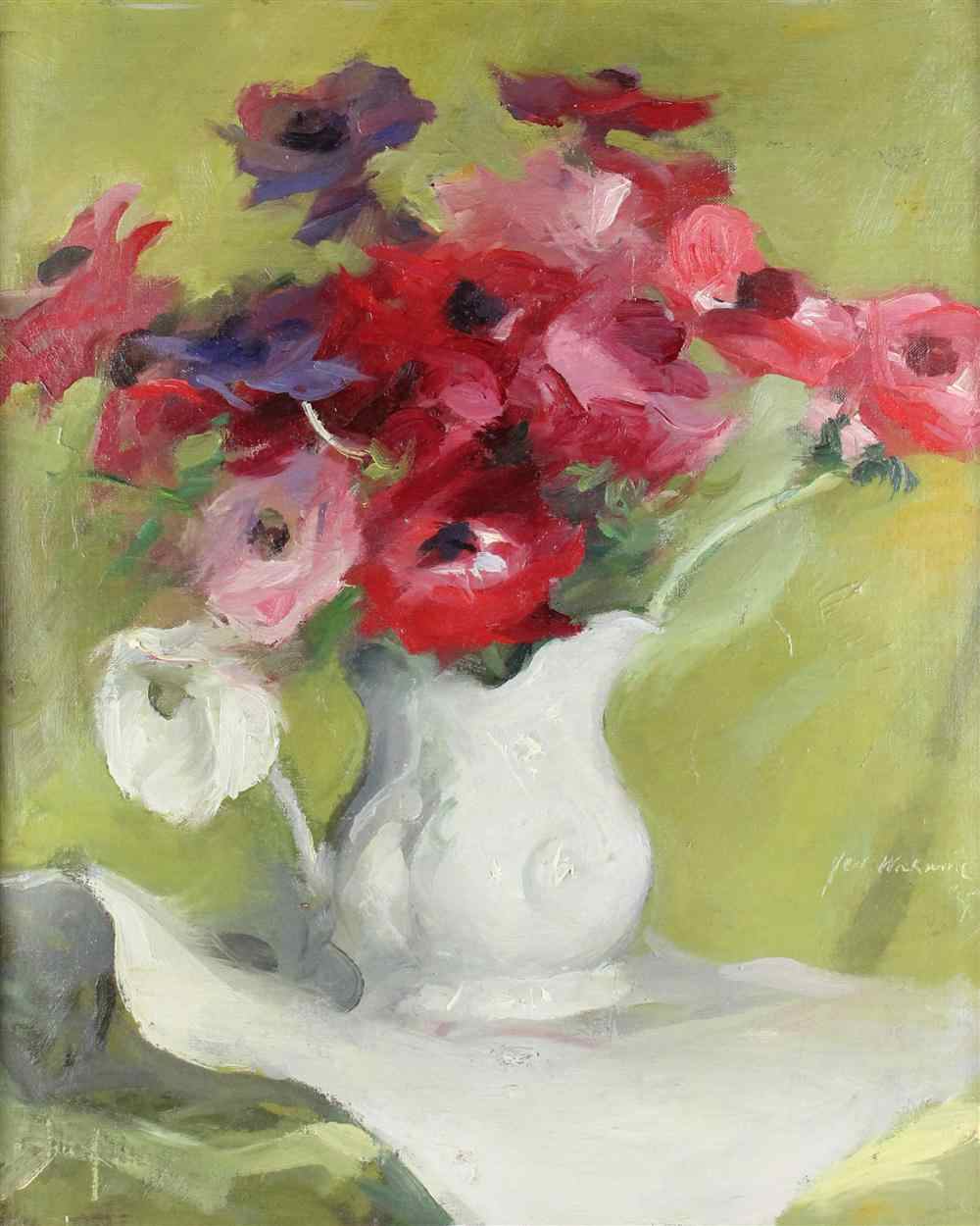 Appraisal: ATTRIBUTED TO JULIA WICKHAM AMERICAN - STILL LIFE WITH POPPIES