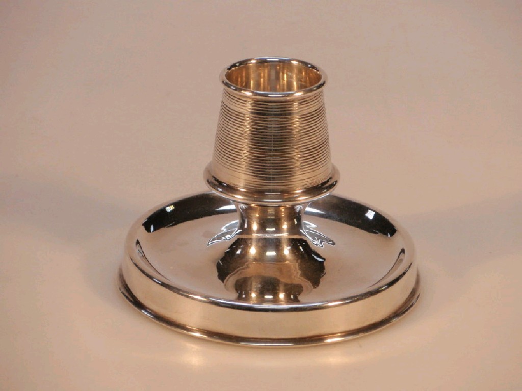 Appraisal: A silver ashtray with match striker London assay marks very