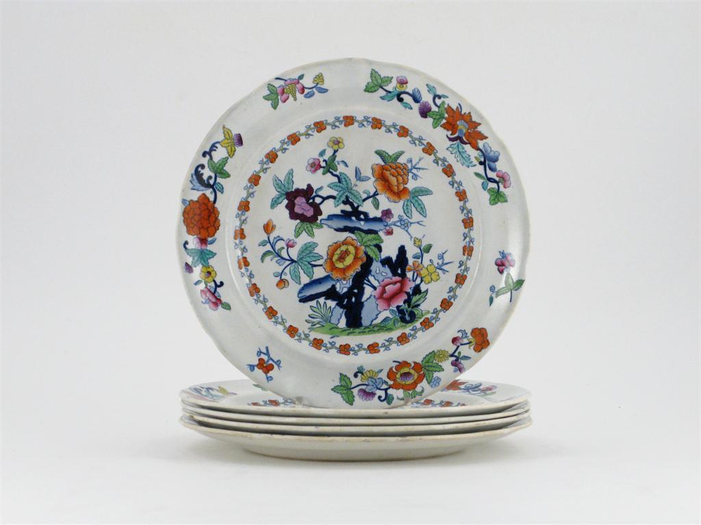 Appraisal: Five stone china plates