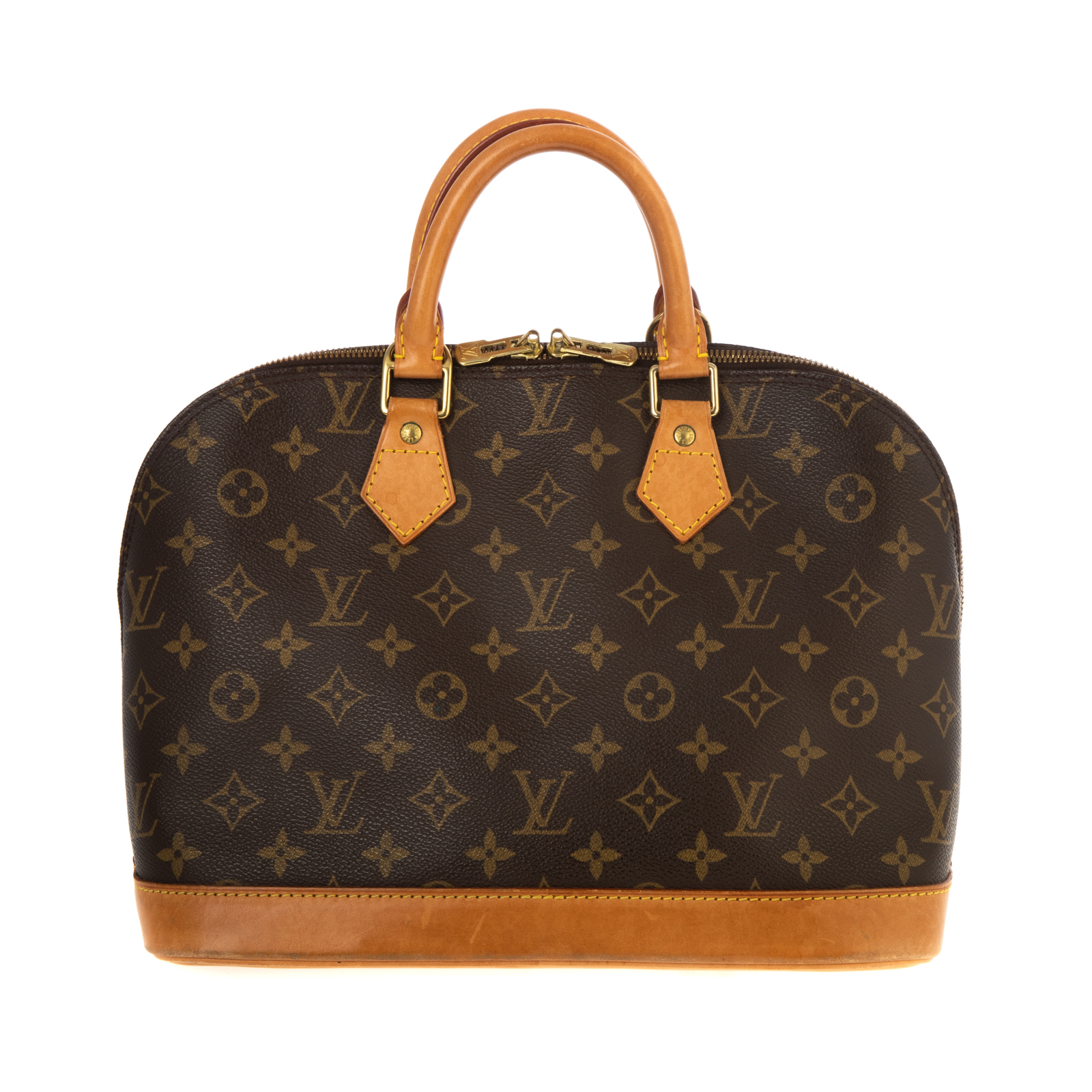 Appraisal: A LOUIS VUITTON MONOGRAM ALMA PM A brown and tan