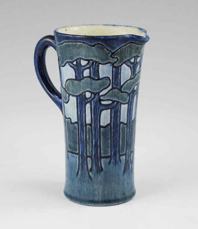 Appraisal: NEWCOMB COLLEGE POTTERY PITCHER Ca Decorated by Sara Bloom Levy