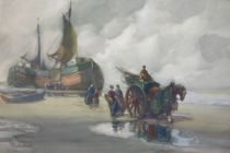 Appraisal: Francis William Vreeland American - Clam Diggers with Horse Cart