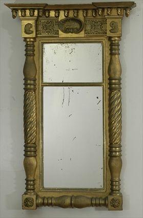 Appraisal: Classical Giltwood Pier Mirror x x in