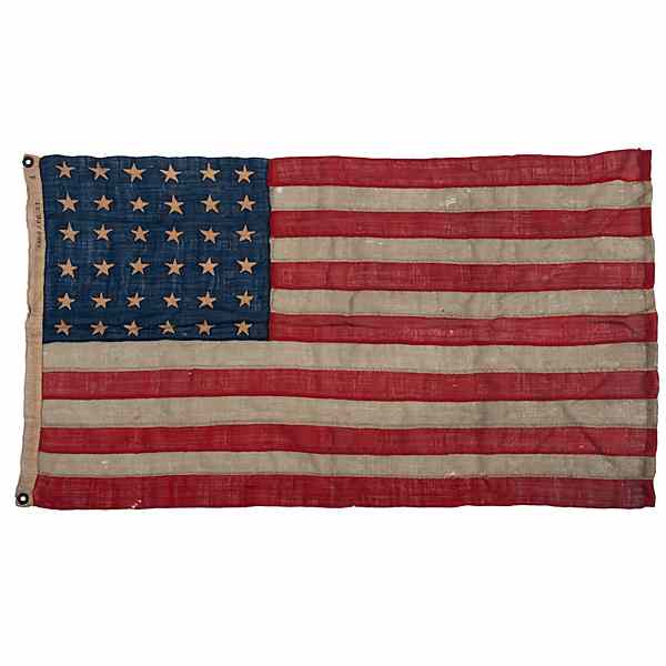 Appraisal: -Star American Flag From Annin Co New York Worsted wool