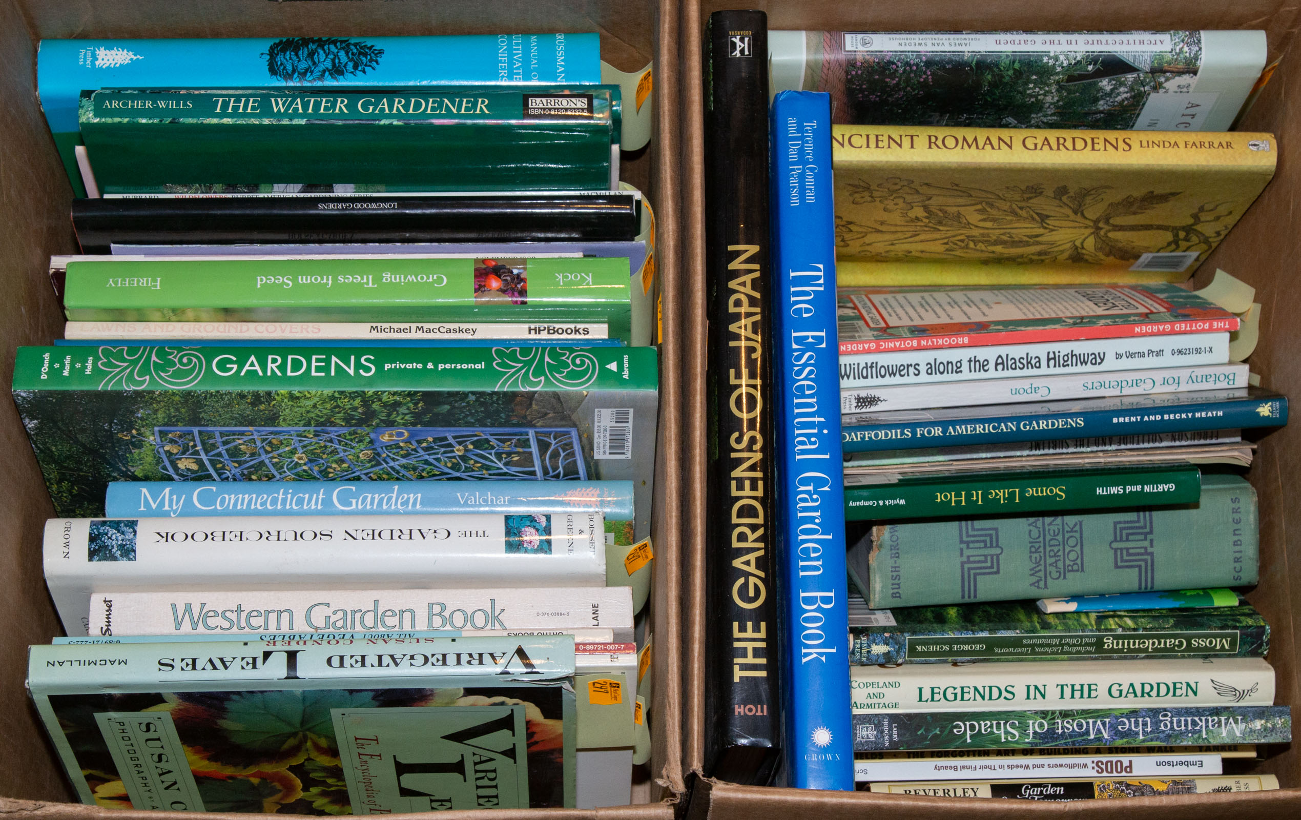 Appraisal: SELECTION OF BOOKS ON GARDENING Comprising about volumes including some