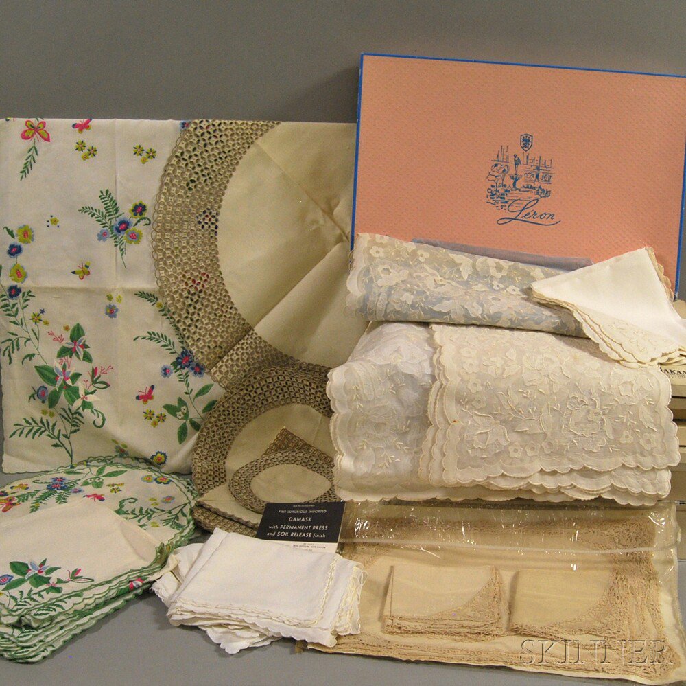 Appraisal: Large Group of Table Linens including boxed sets from Makanna