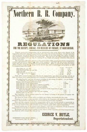 Appraisal: RAILROADS - New York Northern R R Company Regulations for