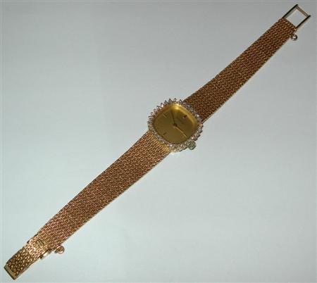 Appraisal: BUCHERER - a lady's French gold diamond set wrist watch