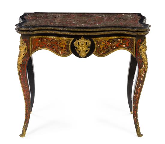 Appraisal: Sale Lot A Napoleon III Gilt Bronze Mounted Boulle Marquetry