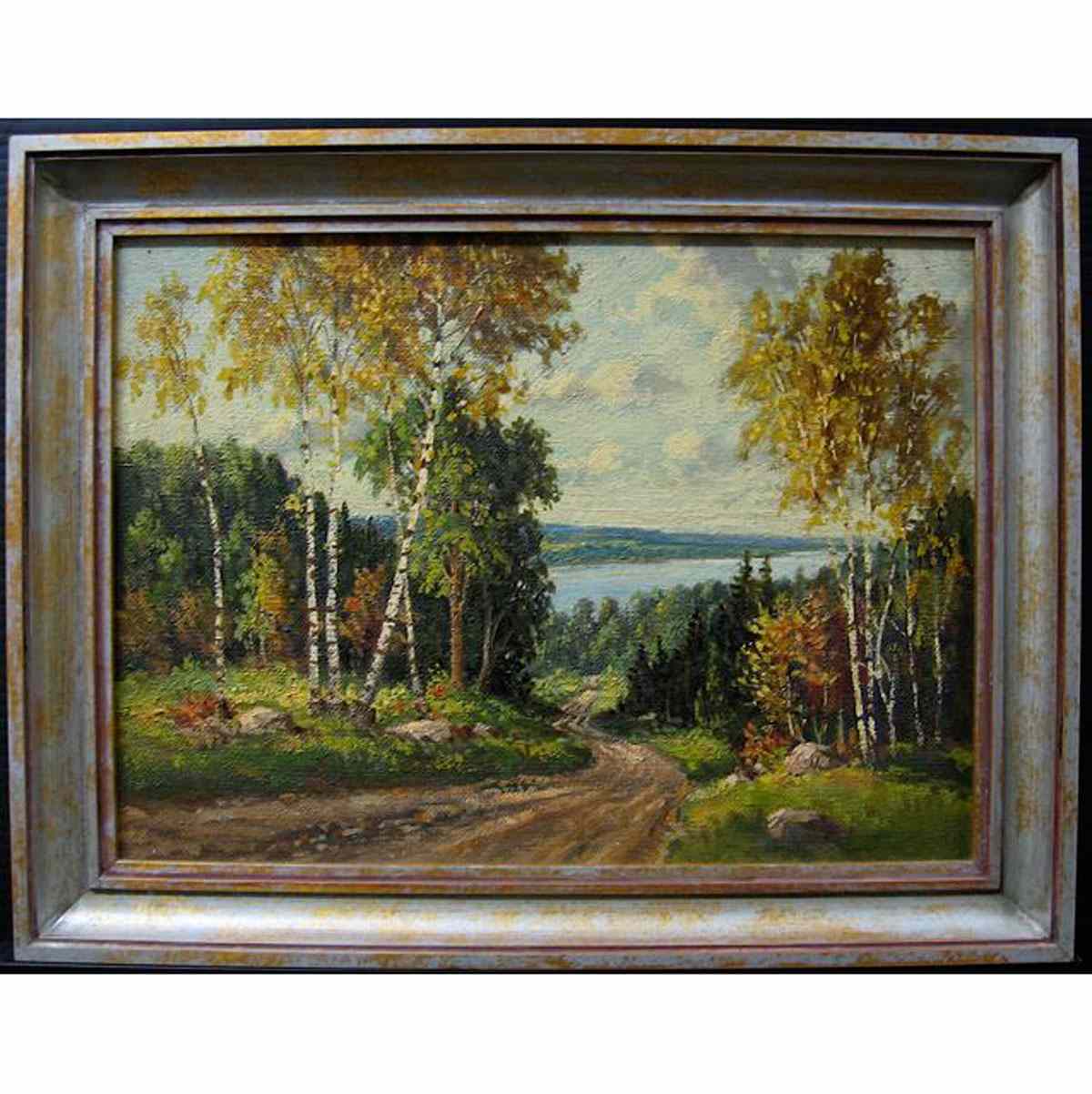 Appraisal: OTTO PLANDING CANADIAN - WINDING ROAD TO LAKE OIL ON