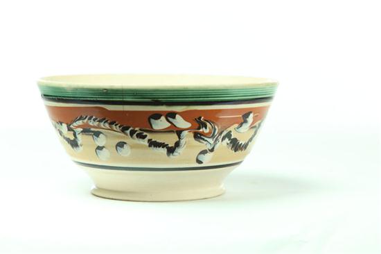 Appraisal: MOCHA BOWL England st quarter- th century Large bowl with