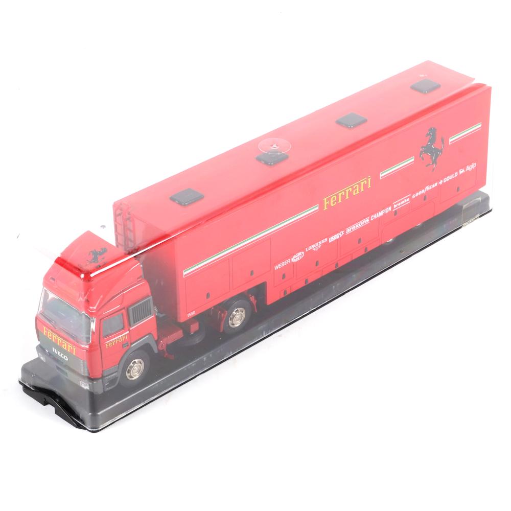 Appraisal: FERRARI F TRANSPORTER IVECO SCALE DIECAST TRUCK TRAILERFerrari F Transporter