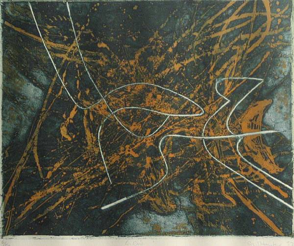 Appraisal: Stanley William Hayter La Raie BM Color etching and scorper