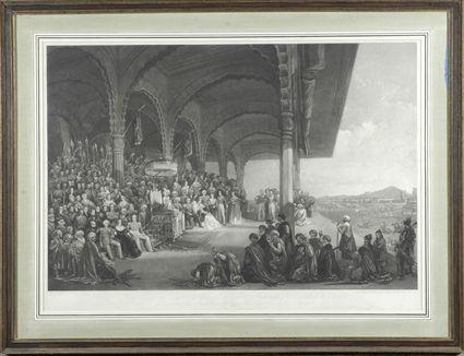 Appraisal: After Frederick Christian Lewis - The Dussorah Durbar of His