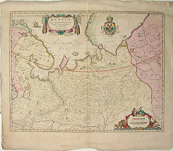 Appraisal: BLAEU WILLEM amp BLAEU JAN Russiae vulgo Moscovia dictae Partes