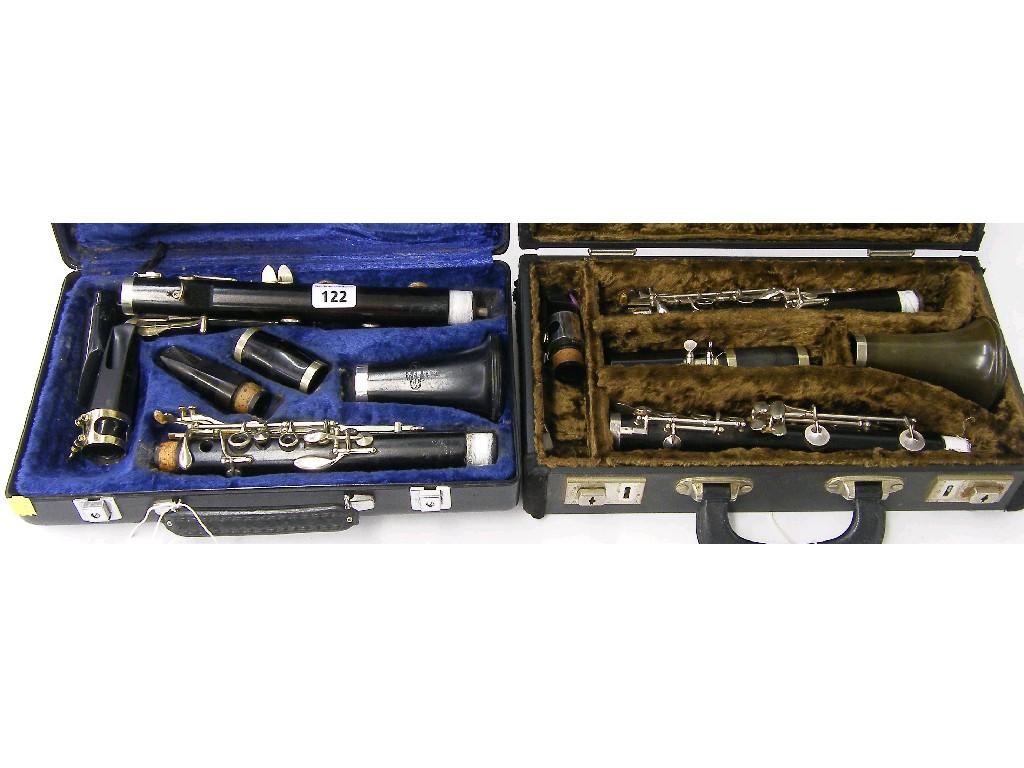 Appraisal: Four various th century rosewood and ebonite clarinets all cased