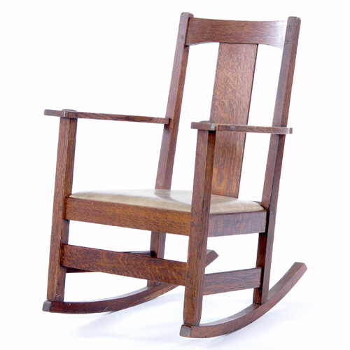 Appraisal: LIMBERT Rocker with single vertical backslat under an arched crest