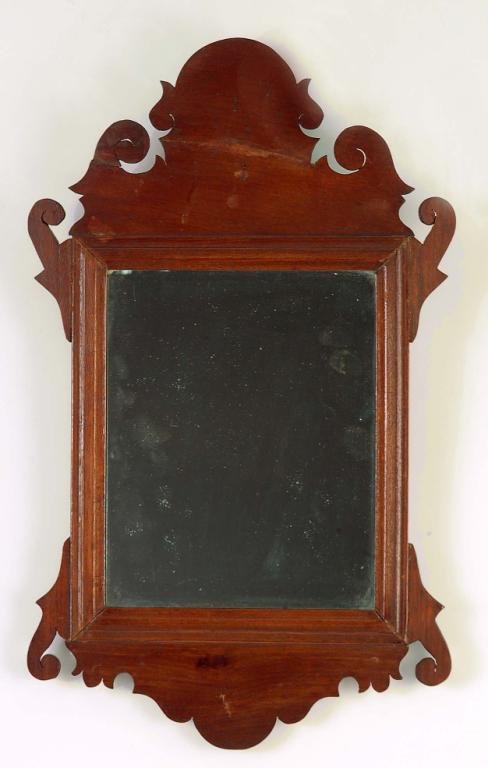 Appraisal: Small size mirror in the Chippendale style Probably early th