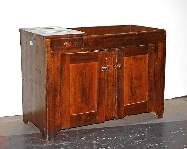 Appraisal: A Federal pine dry sink th century height in width