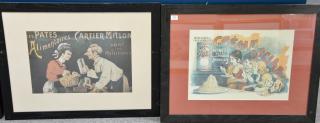 Appraisal: Set of five advertising prints including Les Pates Alimentaires Leroux