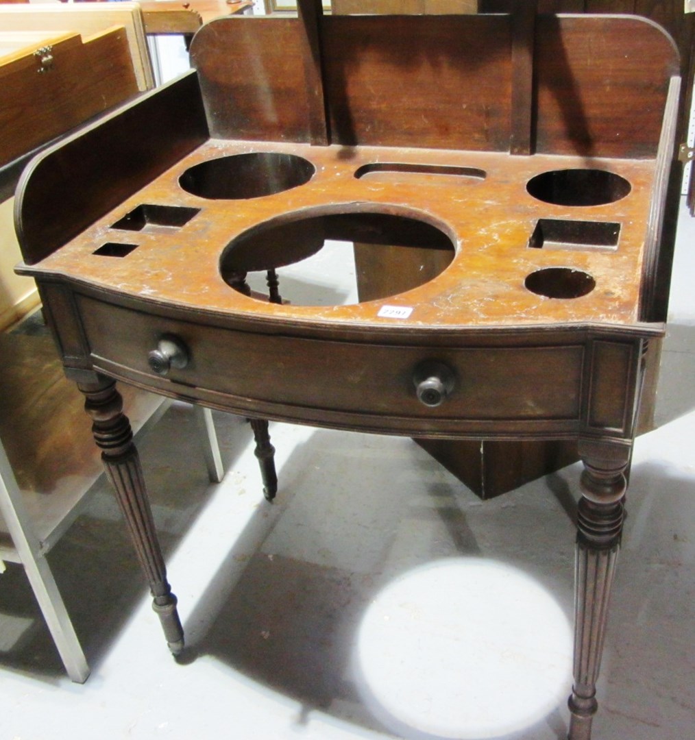 Appraisal: A th century mahogany wash stand