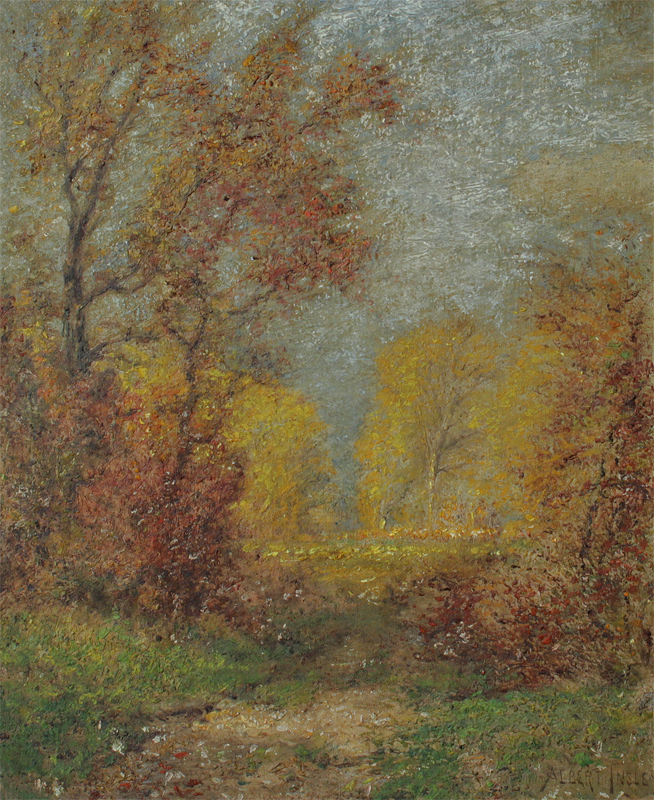 Appraisal: INSLEY Albert Babb American - Autumnal Landscape with Path Oil