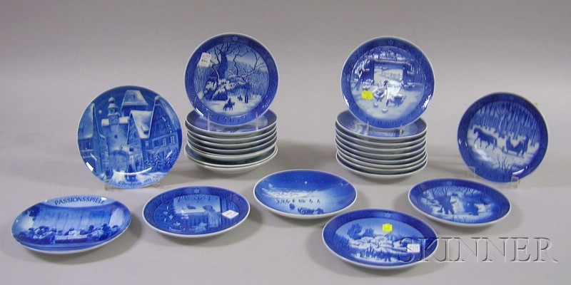 Appraisal: Twenty-five Royal Copenhagen Bing Grondahl and Other Collector's Plates and