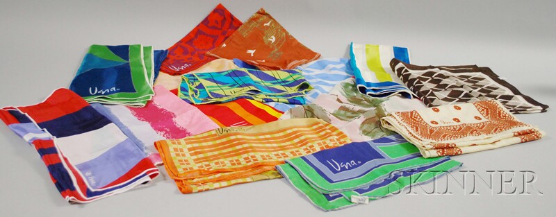 Appraisal: Fifteen Vera Silk Scarves