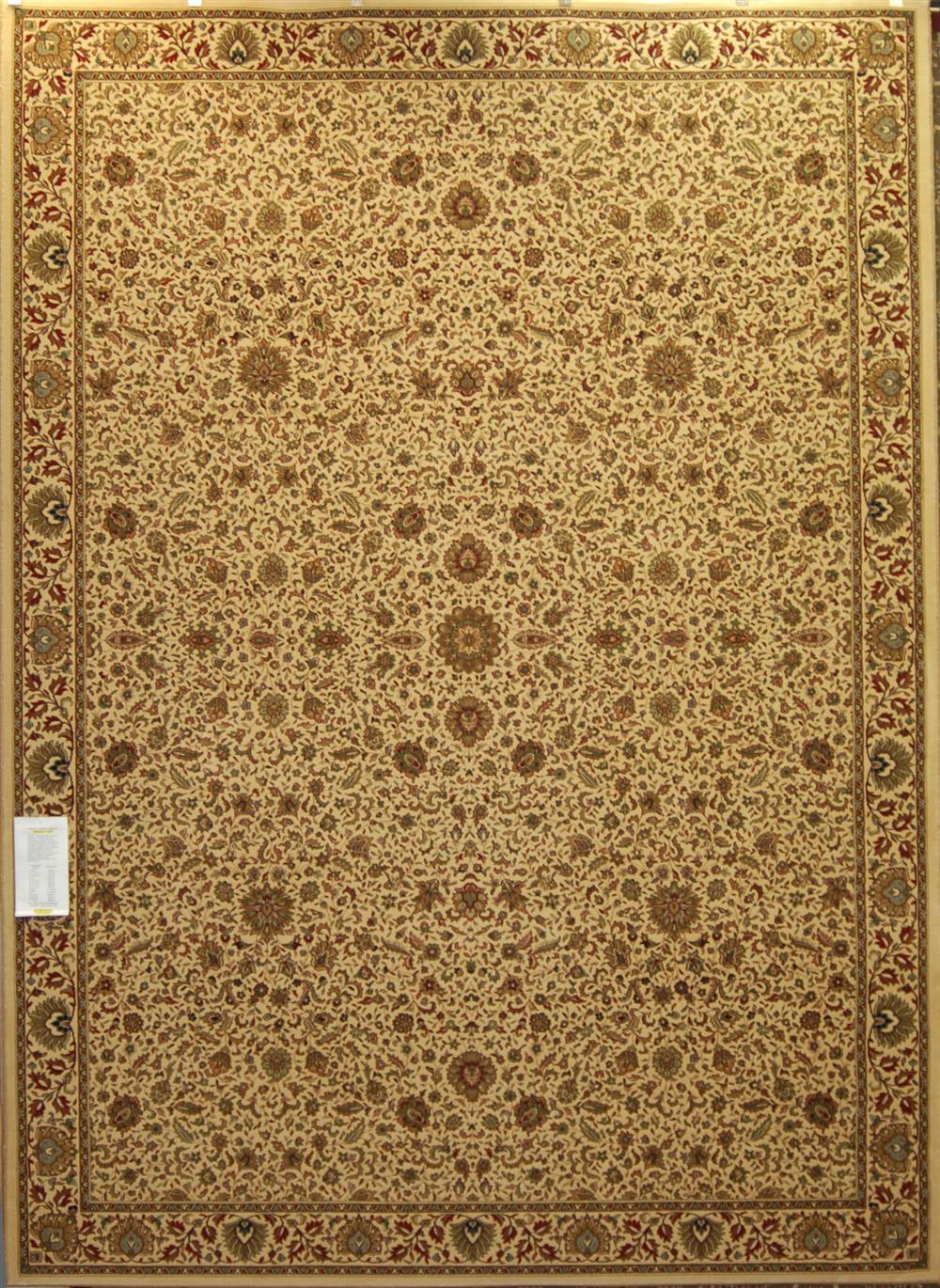 Appraisal: SPHINX ARIANNA IVORY RUG with greens reds tans approx '