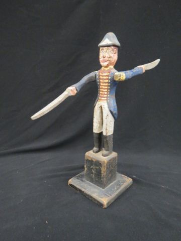 Appraisal: Folk Art Whirly-Gig Figure soldier signed Kent Gutmer Watertown S