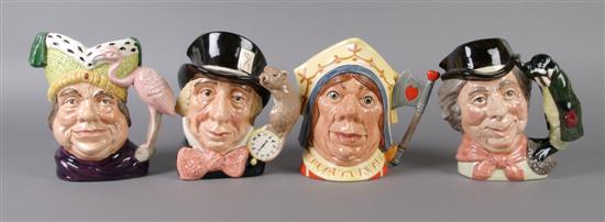 Appraisal: A Group of Four Royal Doulton Large Character Jugs Height