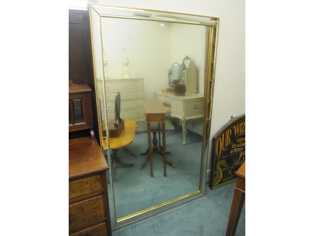 Appraisal: Modern gilt decorated overmantle mirror