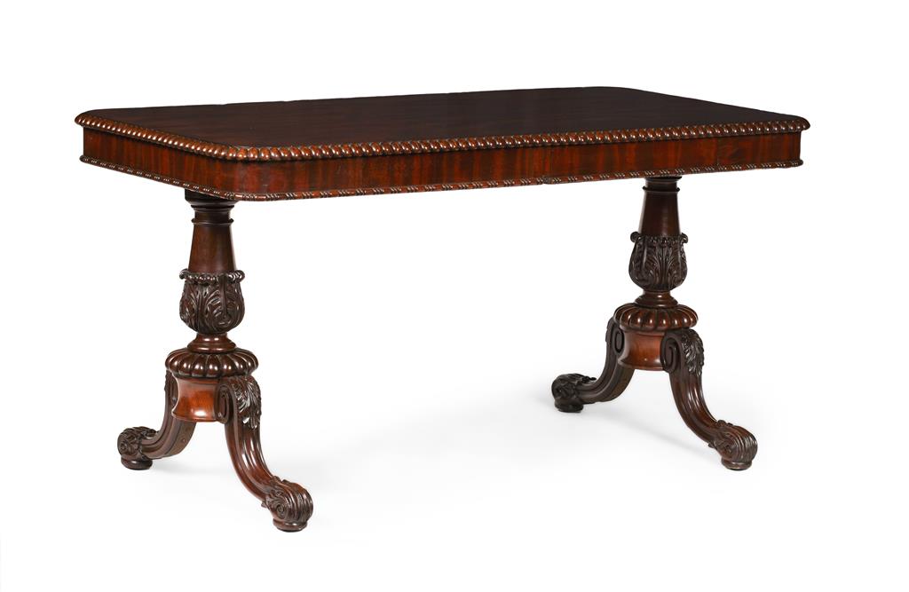 Appraisal: WILLIAM IV MAHOGANY LIBRARY TABLE ATTRIBUTED TO GILLOWS OF LANCASTER