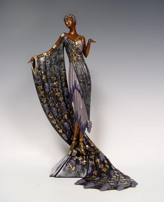 Appraisal: ERTE Russian - ''L'Amour de Vin'' Bronze stamped Sevenarts Ltd