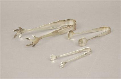 Appraisal: International Sterling Silver 'Royal Danish' Pattern Sugar Tongs Together with